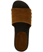 Steve Madden Women's Cento Wooden Flatform Slide Sandals