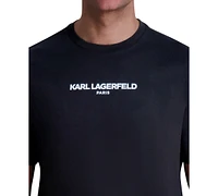 Karl Lagerfeld Paris Men's Short Sleeve Crewneck Logo T-Shirt