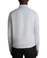 Karl Lagerfeld Paris Men's Lightweight Band-Collar Jacket