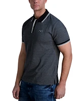 Karl Lagerfeld Paris Men's Slim-Fit Textured Performance Polo Shirt