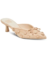 Dolce Vita Women's Camilo Raffia Pointed-Toe Mule Pumps