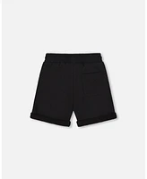 Deux par Toddler Boys French Terry Short Black - Toddler|Child