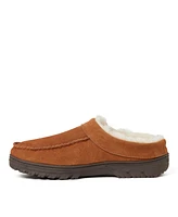 Dearfoams Men's Reed Genuine Suede Moccasin Toe Clog Slipper