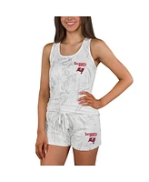 Concepts Sport Women's Tampa Bay Buccaneers Quartz Hacci Knit Tank Top Shorts Sleep Set