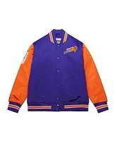 Mitchell & Ness Men's Purple Phoenix Suns Hardwood Classic Primetime Full-Snap Satin Jacket