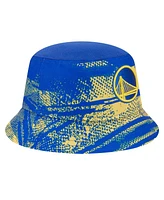 New Era Men's Royal/Gold Golden State Warriors Tip-Off Bucket Hat