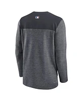 Men's Nike Navy Detroit Tigers Authentic Collection Game Time Performance Half-Zip Top