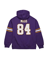 Mitchell & Ness Men's Purple Randy Moss Minnesota Vikings Retired Player Name Number Pullover Hoodie