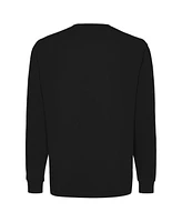 Sportiqe Men's and Women's Black New York Knicks Wales Heavyweight Pocket Long Sleeve T-Shirt