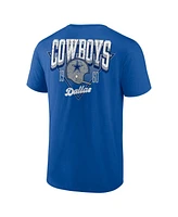 Fanatics Men's Royal Dallas Cowboys Big Tall Throwback Logo T-Shirt