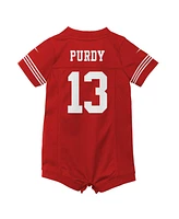 Nike Big Boys and Girls Scarlet Brock Purdy San Francisco 49ers Game Romper Jersey