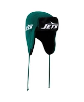 New Era Men's Green New York Jets Helmet Head Trapper Knit Hat