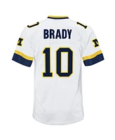 Mitchell & Ness Big Boys and Girls Tom Brady White Michigan Wolverines 1999 College Vault Legacy Jersey