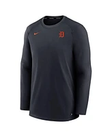 Men's Nike Navy Detroit Tigers Authentic Collection Logo Performance Long Sleeve T-shirt