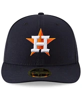 New Era Men's Navy Houston Astros 2024 Mlb Postseason Side Patch Low Profile 59FIFTY Fitted Hat