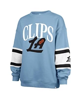 '47 Brand Women's Light Blue La Clippers 2024/25 City Edition Steadfast Paneled Pullover Sweatshirt