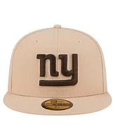 New Era Men's Tan York Giants Candied Pecan 59FIFTY Fitted Hat