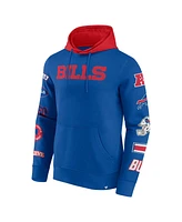 Fanatics Men's Royal Buffalo Bills Big Tall Patched Out Pullover Hoodie