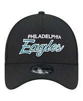 New Era Men's Black Philadelphia Eagles Smith 9FORTY Adjustable hat