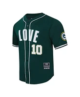 Pro Standard Men's Jordan Love Green Bay Packers Player Name Number Mesh Button-Up Baseball Jersey