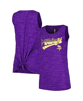 New Era Women's Purple Minnesota Vikings Space Dye Active Tank Top