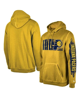 New Era Men's Gold Indiana Pacers Tip-Off Collection Pullover Hoodie