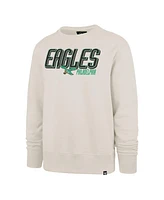 '47 Brand Men's Cream Philadelphia Eagles Locked Headline Pullover Sweatshirt