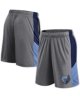 Fanatics Men's Gray Memphis Grizzlies Practice Performance Shorts