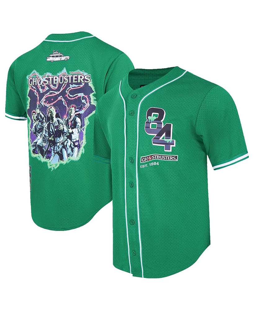 Freeze Max Men's Kelly Green Ghostbusters The Team Baseball Jersey