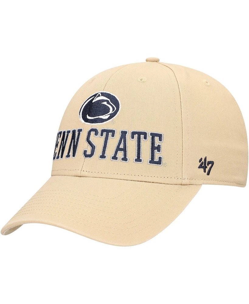 '47 Brand Men's Khaki Penn State Nittany Lions Powell Mvp Adjustable Hat