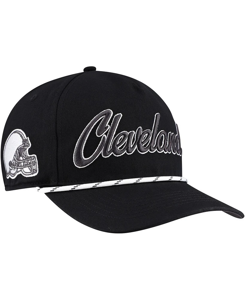 '47 Brand Men's Black Cleveland Browns Overhand Speckle Hitch Adjustable Hat