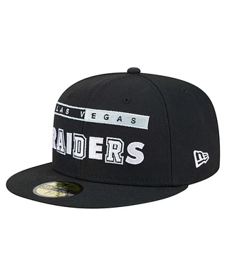 New Era Men's Black Las Vegas Raiders Ransom 59FIFTY Fitted Hat