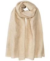 Lauren Ralph Lauren Metallic Logo Jacquard Wrap