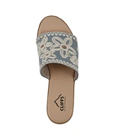 Cliffs by White Mountain Women's Biancia Wedge Slip-On Sandals