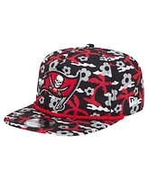 New Era Men's Black Tampa Bay Buccaneers Wakey Wakey Golfer Snapback Hat