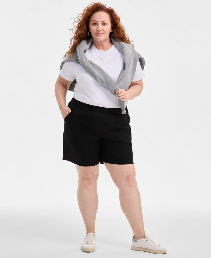 Style & Co Plus Pull-On Shorts, Exclusively at Macy's