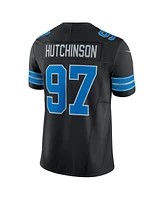 Nike Men's Aidan Hutchinson Black Detroit Lions 2nd Alternate Vapor F.u.s.e. Limited Jersey