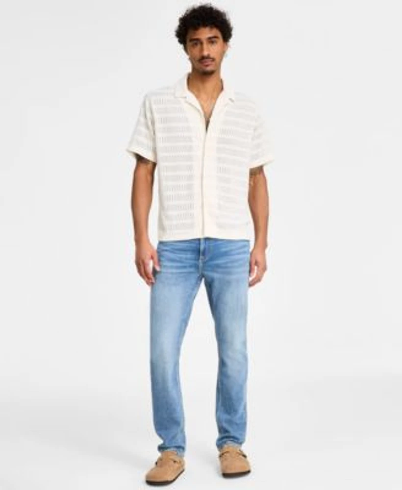 Sun Stone Mens Printed Camp Shirt Slim Fit Cyprus Jeans Exclusively At Macys