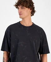 Hugo by Boss Men's Cotton Distressed Loose-Fit T-Shirt