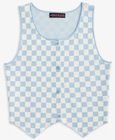 With Jules Big Girl Checkered Vest Top