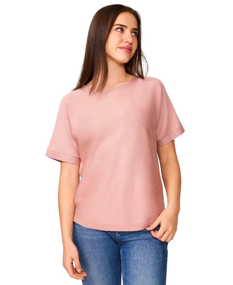 Melissa Paige Women's Button-Back Dolman-Sleeve Sweater