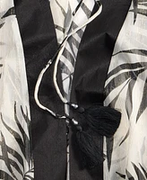 I.n.c. International Concepts Jungle-Print Open Duster Cover-Up With Shine, Exclusively at Macy's