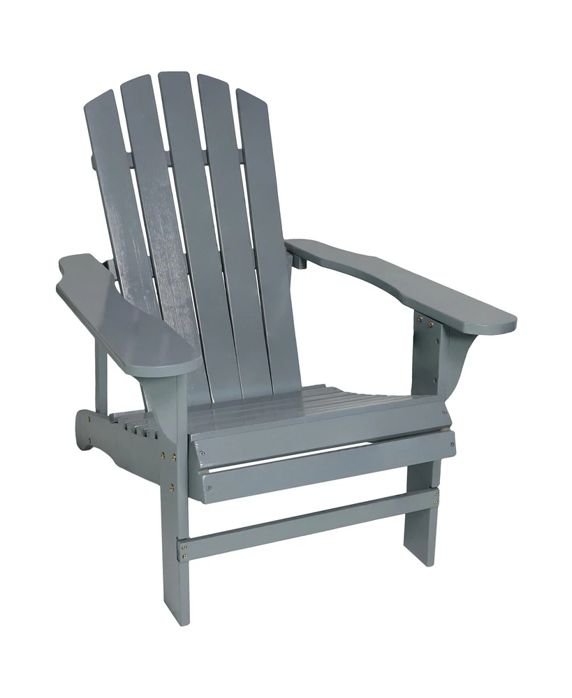 Coastal Bliss Painted Natural Fir Adirondack Chair