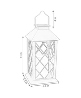 Concord 11-Inch Solar Led Decorative Candle Lantern