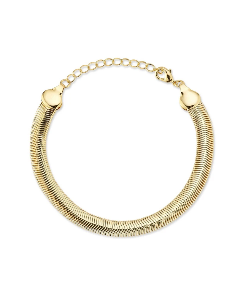 Rachel Zoe Gold Plated Snake Chain Bracelet