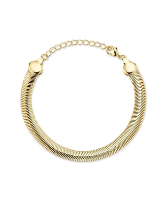 Rachel Zoe Gold Plated Snake Chain Bracelet