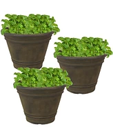 Indoor/Outdoor Patio, Garden, or Porch Weather-Resistant Franklin Flower Pot Planter - 20"