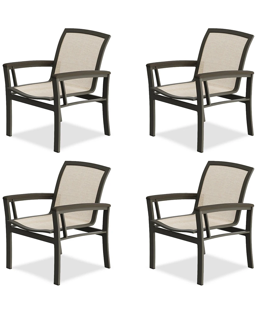 Bartow Outdoor Dining Chairs, Set of 4, Created for Macy's