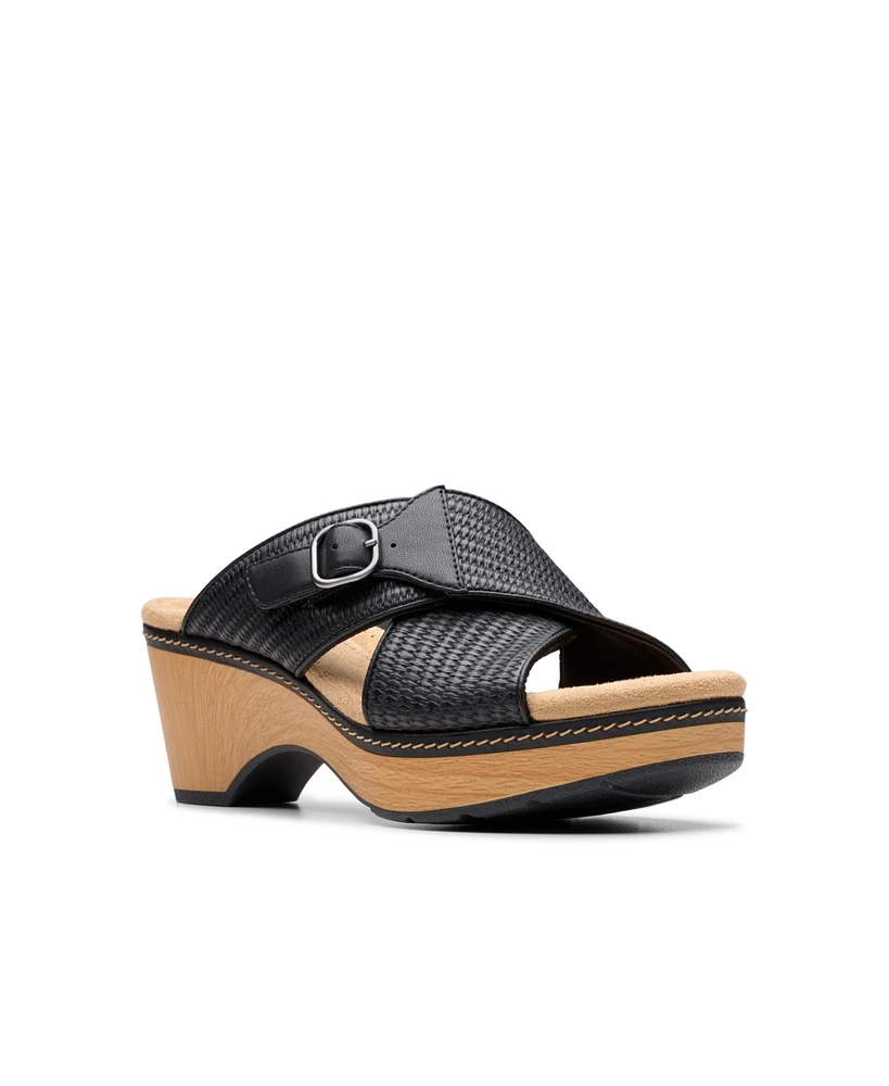 Clarks Collection Women's Seannah Nora Wedge Sandals