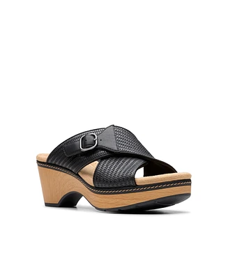 Clarks Collection Women's Seannah Nora Wedge Sandals